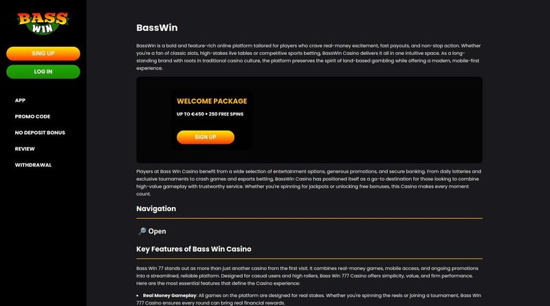The Allure of Online Gaming: Navigating the World of Basswin Casino in the UK in United Kingdom