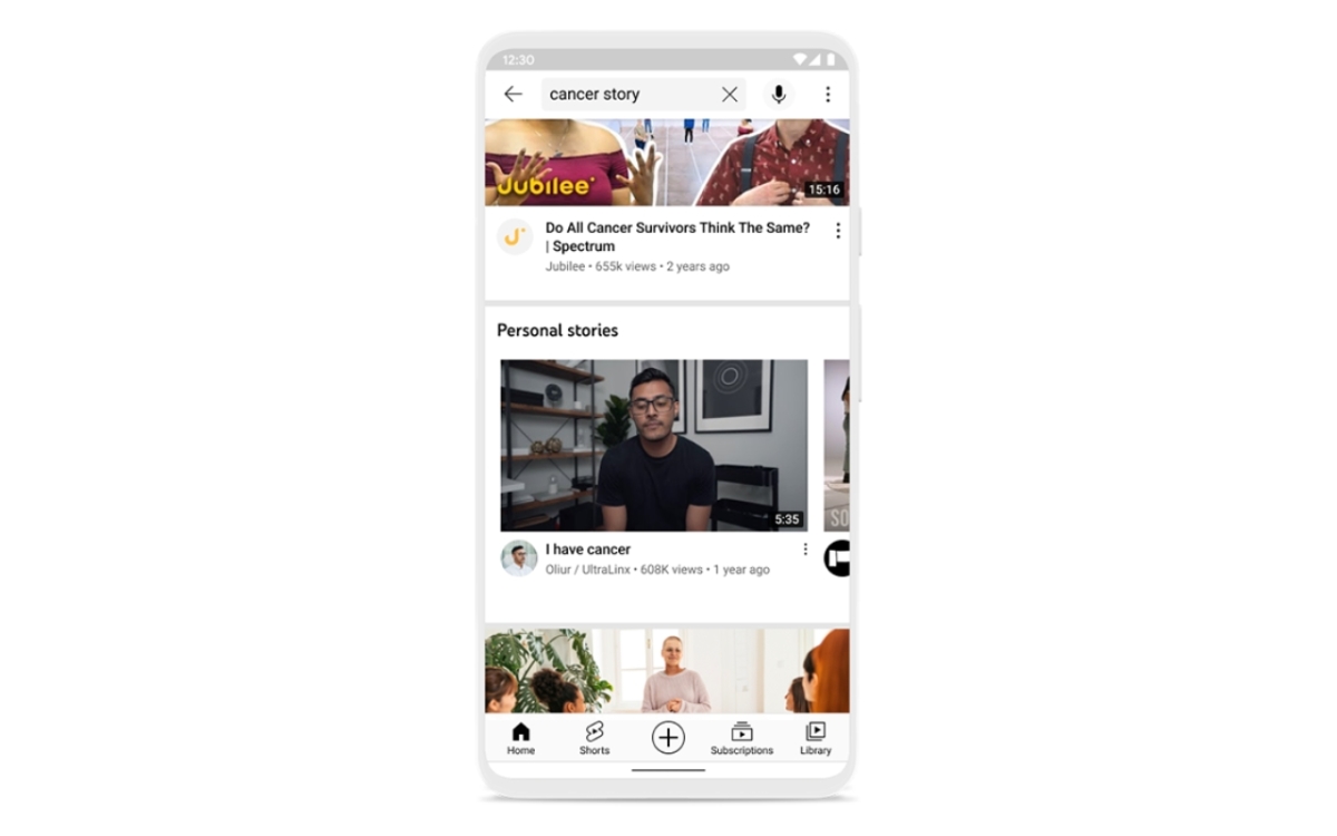 YouTube will show personal stories of patients in search results for health-related queries • TechCrunch