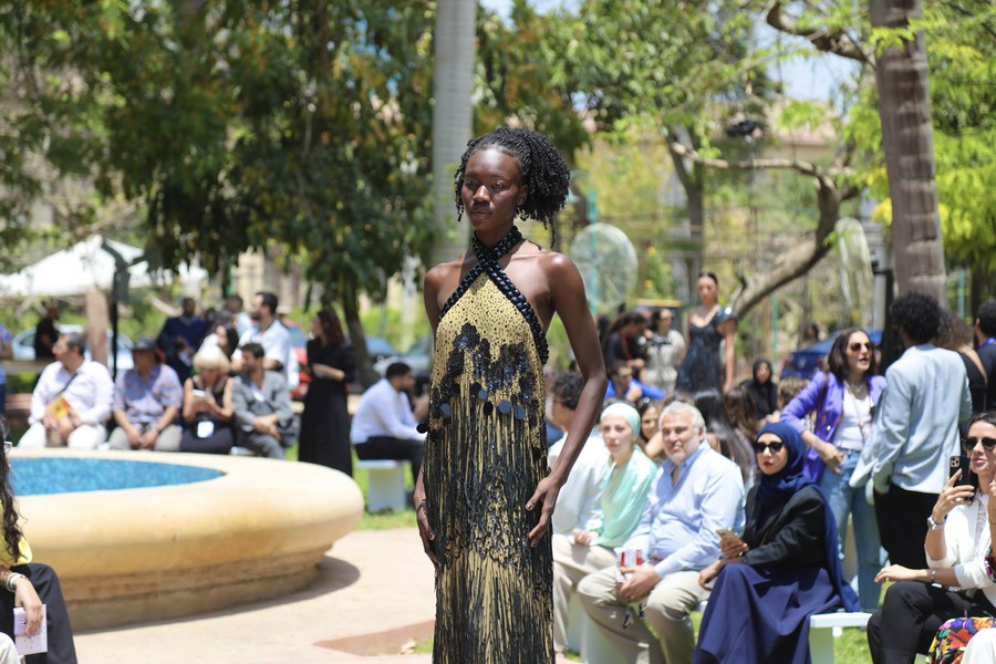 Egyptian designers showcased collections at the 1st Fashion Week-Xinhua.