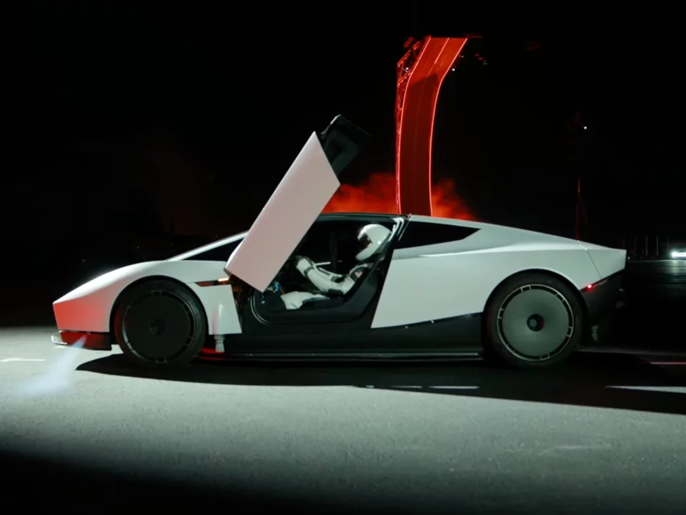 Tesla Unveils Thruster-Equipped Roadster, but Price and Street Legality Remain Unanswered