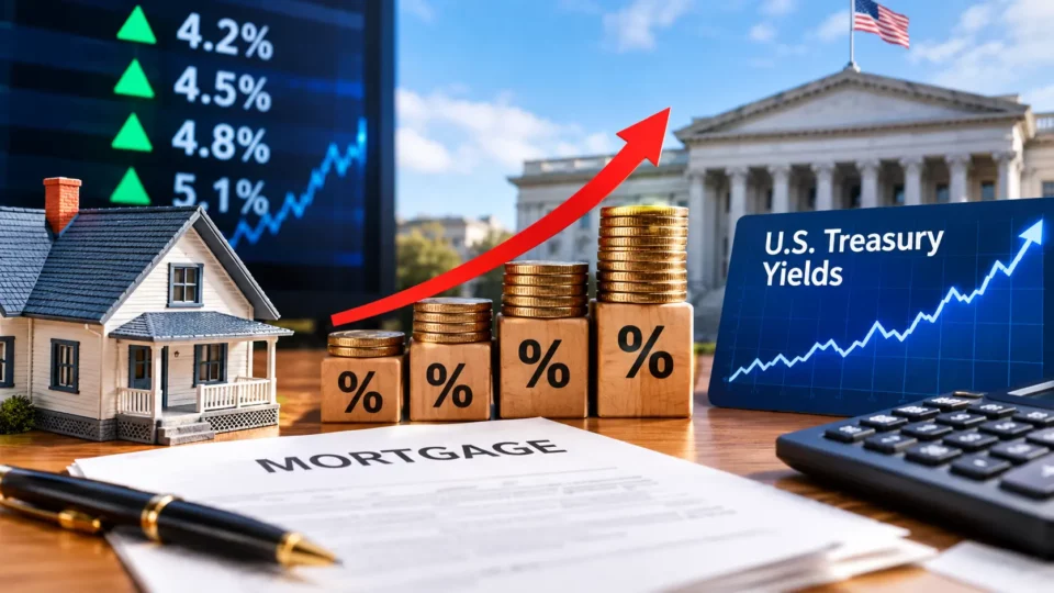 US Treasury Yields Hit Highest Level Since 2002, Pushing Mortgage Rates Above 7.5%